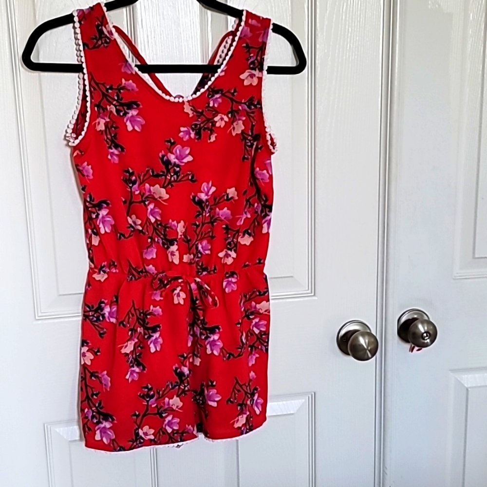 2-Hip cherry bloom romper size 4